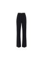 Pantalon large bande satin Noir Elisabetta Franchi Femme PA126 110 Strasbourg Boutique Online Mode Créateur 