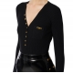 Pull v boutons noir Elisabetta Franchi Femme MK12B EA4 110 Strasbourg Boutique Online Mode Créateur 