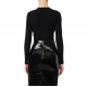 Pull v boutons noir Elisabetta Franchi Femme MK12B EA4 110 Strasbourg Boutique Online Mode Créateur 