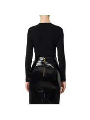 Pull v boutons noir Elisabetta Franchi Femme MK12B EA4 110 Strasbourg Boutique Online Mode Créateur 