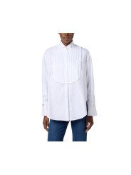 Chemise coton plastron blanc col cassé Elisabetta Franchi Femme CA110 100 Strasbourg Boutique Online Mode Créateur 