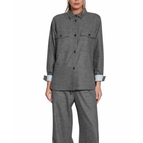 Chemise flanelle grise City field Mason's Femme 4GC34010 MTE178 019 Strasbourg Boutique Online Mode 