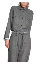 Chemise flanelle grise City field Mason's Femme 4GC34010 MTE178 019 Strasbourg Boutique Online Mode 