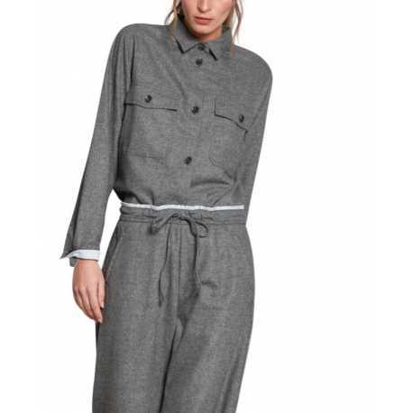 Chemise flanelle grise City field Mason's Femme 4GC34010 MTE178 019 Strasbourg Boutique Online Mode 