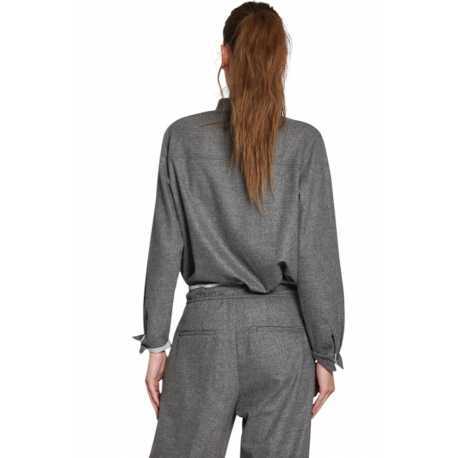 Chemise flanelle grise City field Mason's Femme 4GC34010 MTE178 019 Strasbourg Boutique Online Mode 