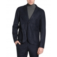 Veste jersey bleu chiné Roma Mason's Homme 9GC3880 MTE852 012 Strasbourg Boutique Online Mode 
