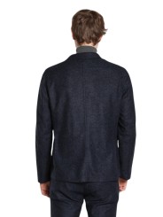 Veste jersey bleu chiné Roma Mason's Homme 9GC3880 MTE852 012 Strasbourg Boutique Online Mode 