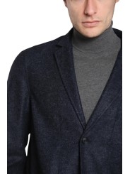 Veste jersey bleu chiné Roma Mason's Homme 9GC3880 MTE852 012 Strasbourg Boutique Online Mode 