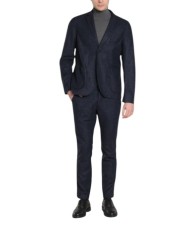 Veste jersey bleu chiné Roma Mason's Homme 9GC3880 MTE852 012 Strasbourg Boutique Online Mode 