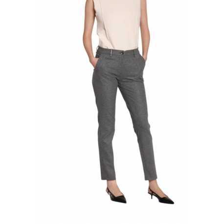 Chino flanelle grise New York Slim Mason's Femme 4PNTD1190N JERT404 019 Strasbourg Boutique Online Mode 