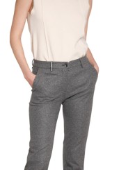 Chino flanelle grise New York Slim Mason's Femme 4PNTD1190N JERT404 019 Strasbourg Boutique Online Mode 