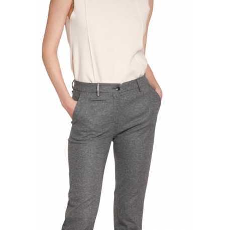 Chino flanelle grise New York Slim Mason's Femme 4PNTD1190N JERT404 019 Strasbourg Boutique Online Mode 