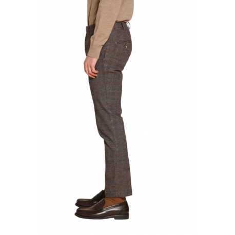 Pantalon prince de galle gris bleuté brun doux NewYork Style Mason's Homme 9PN28963 CBE281 020 Strasbourg Boutique Mode