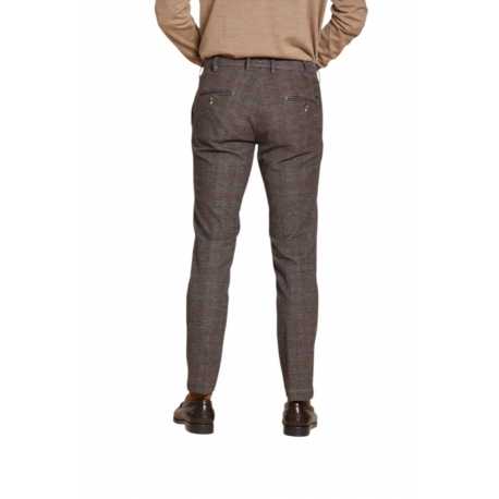 Pantalon prince de galle gris bleuté brun doux NewYork Style Mason's Homme 9PN28963 CBE281 020 Strasbourg Boutique Mode
