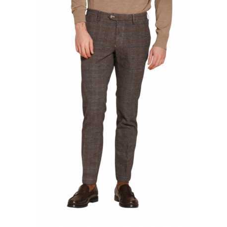 Pantalon prince de galle gris bleuté brun doux NewYork Style Mason's Homme 9PN28963 CBE281 020 Strasbourg Boutique Mode