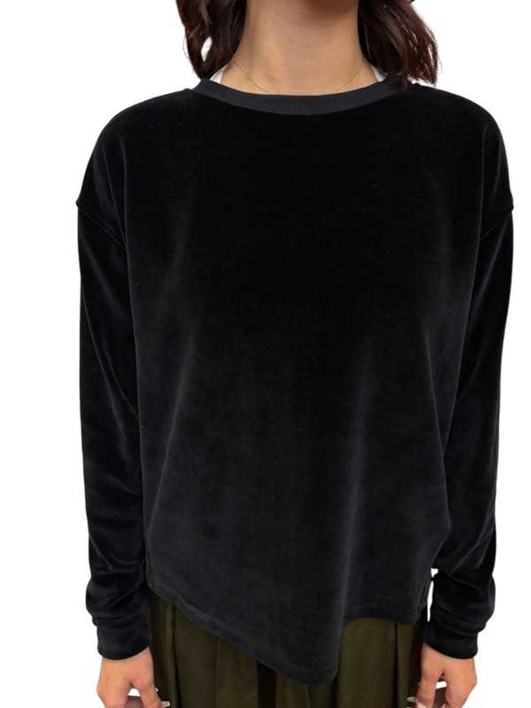 Sweat velours noir Beverly Mason's Femme 4GC31050 JT021 014 Strasbourg Boutique Online Mode 