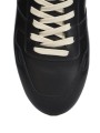Baskets run Minimal Sneak cuir noir blanc Rick Owens homme RU02E 1889 LCO 09 boutique Strasbourg sneaker fashion