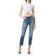 Jeans slim confort délavé poche broderie Elisabetta Franchi Femme PJ07N 192