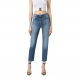 Jeans slim confort délavé poche broderie Elisabetta Franchi Femme PJ07N 192
