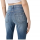 Jeans slim confort délavé poche broderie Elisabetta Franchi Femme PJ07N 192