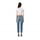 Jeans slim confort délavé poche broderie Elisabetta Franchi Femme PJ07N 192