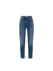 Jeans slim confort délavé poche broderie Elisabetta Franchi Femme PJ07N 192