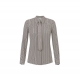 Chemisier viscose Milk print logo noir Elisabetta Franchi Femme CA109 EF1 boutique Strasbourg vêtement mode shirt