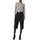 Chemisier viscose Milk print logo noir Elisabetta Franchi Femme CA109 EF1 boutique Strasbourg vêtement mode shirt