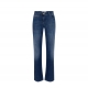 Jeans droit délavé poche logo Elisabetta Franchi Femme PJ09I 104 boutique Strasbourg online shop vêtement pant mode