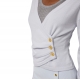 Pull cache cœur boutons gold laine cachemire Elisabetta Franchi femme MK32S EA7
