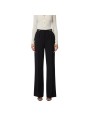 Pantalon large pattes taille Noir Elisabetta Franchi Femme PA099 110 boutique Strasbourg pant mode vêtement woman fashion