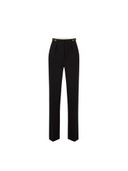 Pantalon large pattes taille Noir Elisabetta Franchi Femme PA099 110 boutique Strasbourg pant mode vêtement woman fashion