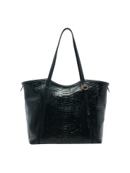 SAC CABAS PYTHON NOIR INDIA 4121 CLARIS VIROT FEMME boutique Strasbourg online bag mode