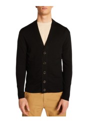 GILET MERINOS COL COTELE DOS EUGENE NOIR 622628 9010 MONTAGUT HOMME boutique Strasbourg vêtement mode fashion man