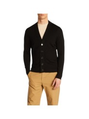 GILET MERINOS COL COTELE DOS EUGENE NOIR 622628 9010 MONTAGUT HOMME boutique Strasbourg vêtement mode fashion man