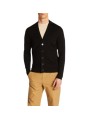 GILET MERINOS COL COTELE DOS EUGENE NOIR 622628 9010 MONTAGUT HOMME boutique Strasbourg vêtement mode fashion man