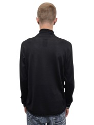 Pull col roulé laine vierge mérinos noir Isabel Benenato Homme UK72 01 Fashion Mode Vêtements Boutique Strasbourg