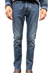  Jeans délavé jacron course Cortina bouton Duomo Jacob Cohen homm Bard S4213 V1 200D boutique Strasbourg vêtement fashion