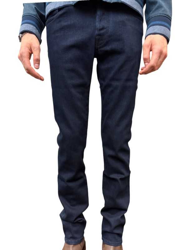 Jeans brut jacron couture bleu ton sur ton Bard Jacob Cohën Homme 3P621 R2 100D Strasbourg mode shop online fashion