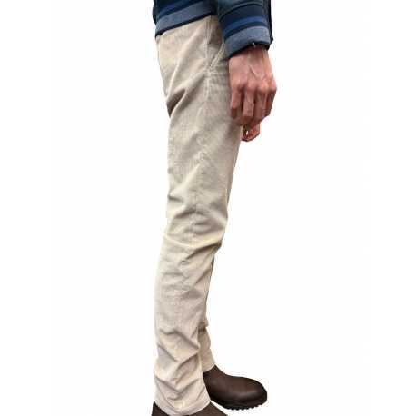 Pantalon chino velours Bobby greige Jacob Cohen Homme S3653 A83 Strasbourg mode shop online fashion