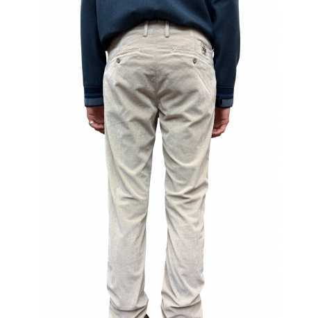 Pantalon chino velours Bobby greige Jacob Cohen Homme S3653 A83 Strasbourg mode shop online fashion