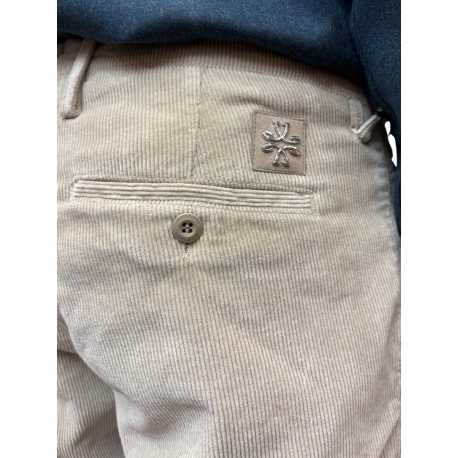 Pantalon chino velours Bobby greige Jacob Cohen Homme S3653 A83 Strasbourg mode shop online fashion