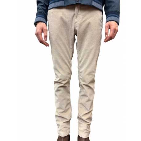 Pantalon chino velours Bobby greige Jacob Cohen Homme S3653 A83 Strasbourg mode shop online fashion