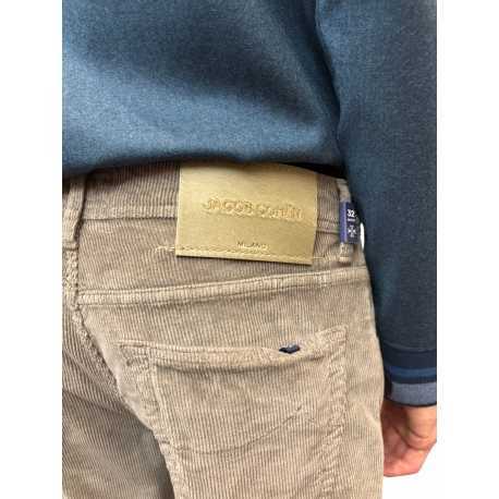 Jeans Scott velours gris éléphant jacob Cohën Homme S3653 TR B75 Strasbourg mode shop online fashion