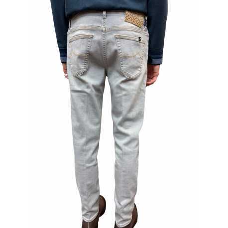 Jeans gris bleuté délavé Scott jacron tressé Jacob Cohën Homme S3618 V2 900D Fashion Mode Vêtements Strasbourg
