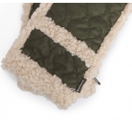 Gants mouffles matelassés Olive Marnie patch bouclette Barbour femme homme LGL0146 OL71 boutique shop online mode Strasbourg