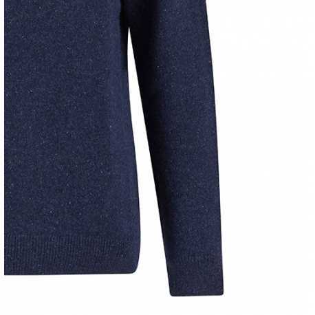 PULL COL CAMION BLEU CHINE TISBURY BARBOUR HOMME MKN1187 BL91 boutique shop online mode Strasbourg