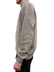 PULL COL CAMION CHINE GREIGE TAINSBURY BARBOUR HOMME MKN1577 ST51 boutique Strasbourg vêtement fashion mode 