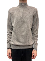 PULL COL CAMION CHINE GREIGE TAINSBURY BARBOUR HOMME MKN1577 ST51 boutique Strasbourg vêtement fashion mode 