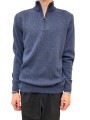 PULL COL CAMION BLEU CHINE TISBURY BARBOUR HOMME MKN1187 BL91 boutique shop online mode Strasbourg